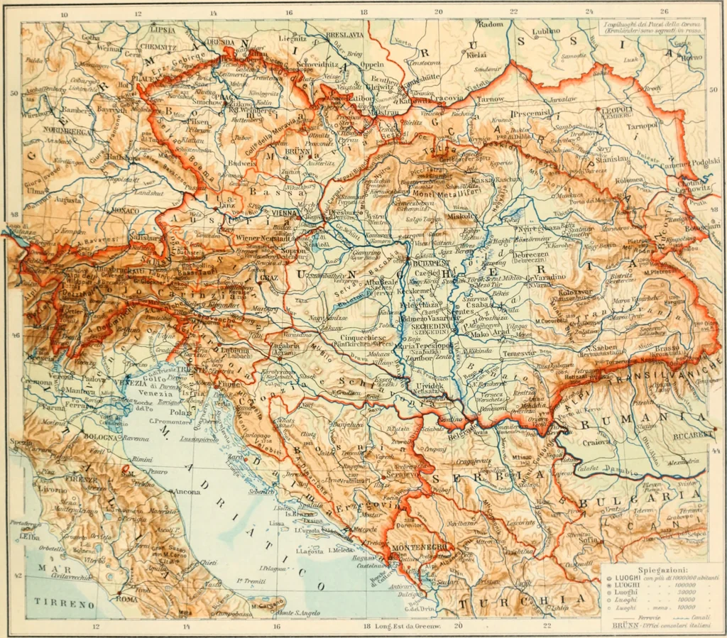 An illustration from Atlante geografico metodico in 65 tavole, 1910, leaf 84