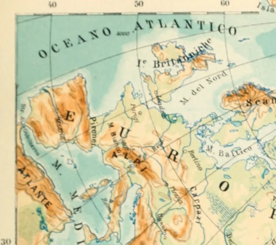 An illustration from Atlante geografico metodico in 65 tavole, 1910, leaf 88