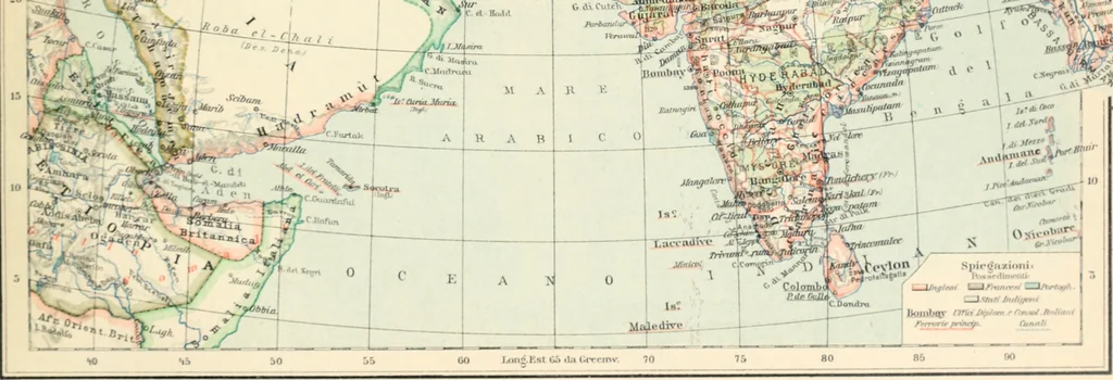 An illustration from Atlante geografico metodico in 65 tavole, 1910, leaf 96