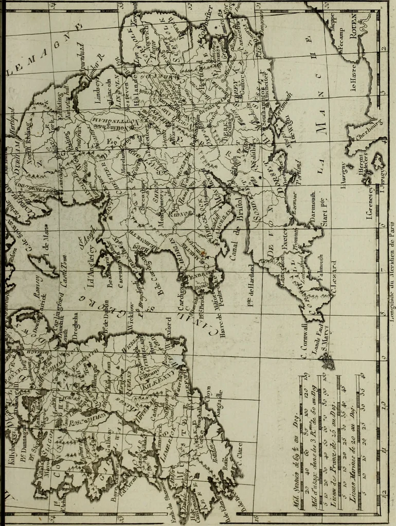 An illustration from Atlas de toutes les parties connues du globe terrestre : dressé pour l'Histoire philosophique et politique des établissemens et du commerce des Européens dans les deux Indes, 1780, leaf 102