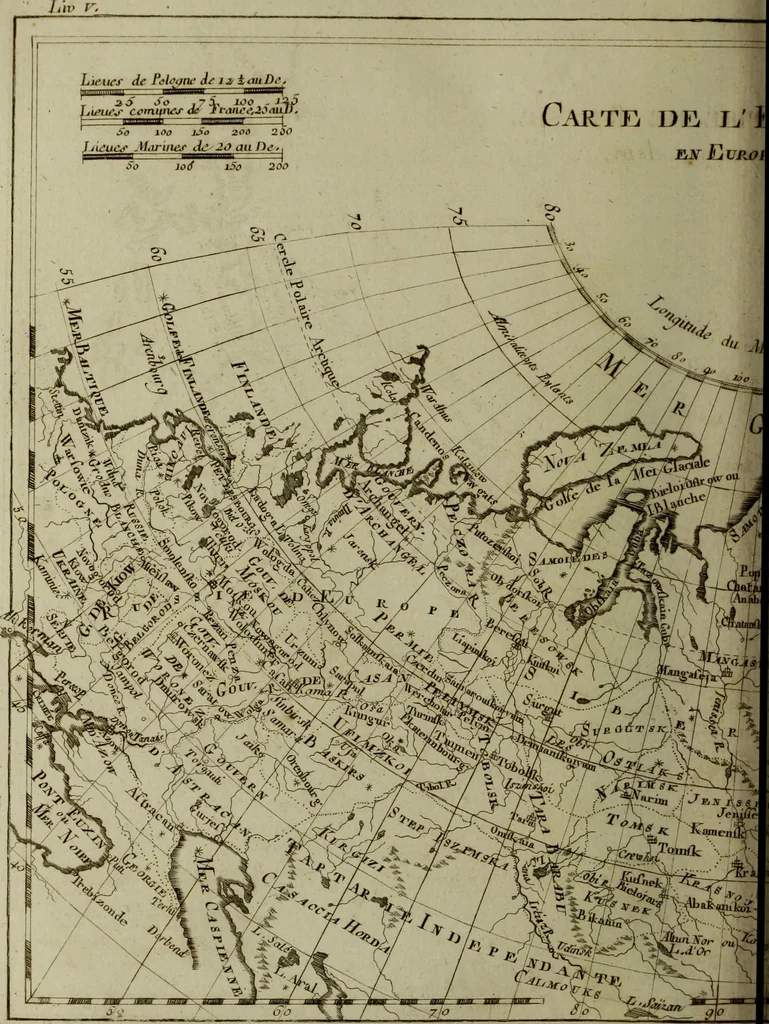 An illustration from Atlas de toutes les parties connues du globe terrestre : dressé pour l'Histoire philosophique et politique des établissemens et du commerce des Européens dans les deux Indes, 1780, leaf 129
