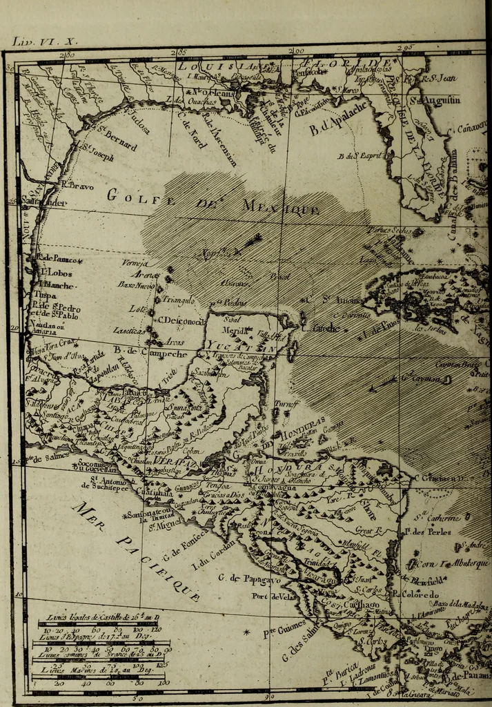 An illustration from Atlas de toutes les parties connues du globe terrestre : dressé pour l'Histoire philosophique et politique des établissemens et du commerce des Européens dans les deux Indes, 1780, leaf 137