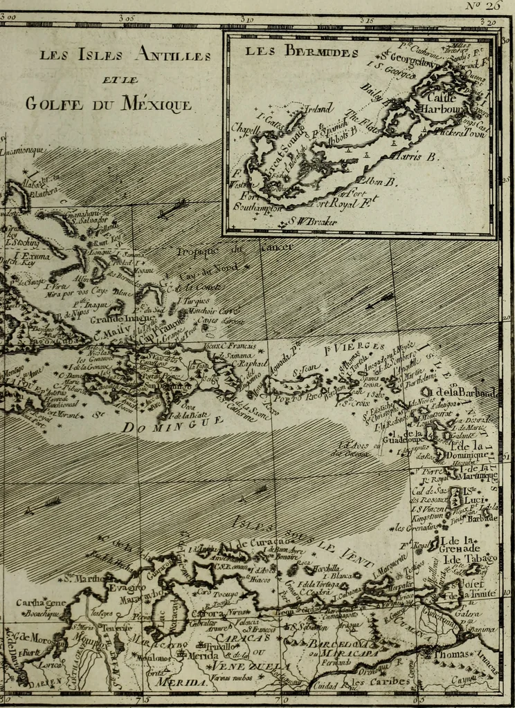 An illustration from Atlas de toutes les parties connues du globe terrestre : dressé pour l'Histoire philosophique et politique des établissemens et du commerce des Européens dans les deux Indes, 1780, leaf 138
