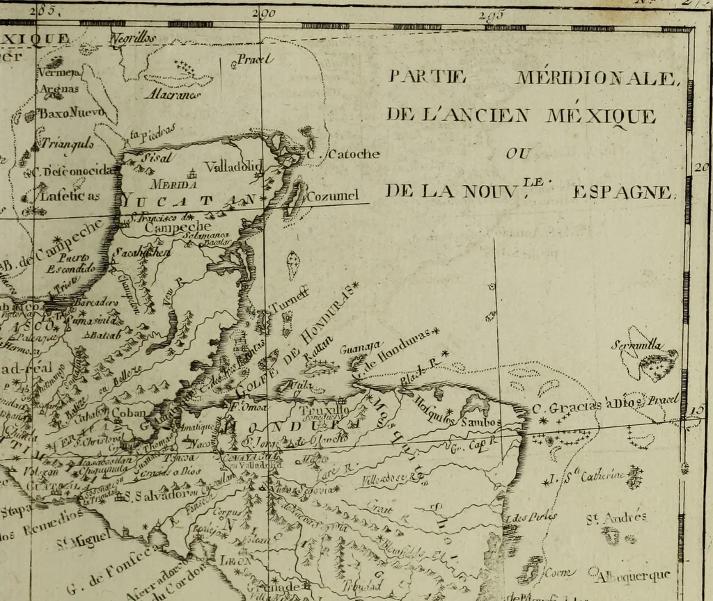 An illustration from Atlas de toutes les parties connues du globe terrestre : dressé pour l'Histoire philosophique et politique des établissemens et du commerce des Européens dans les deux Indes, 1780, leaf 142