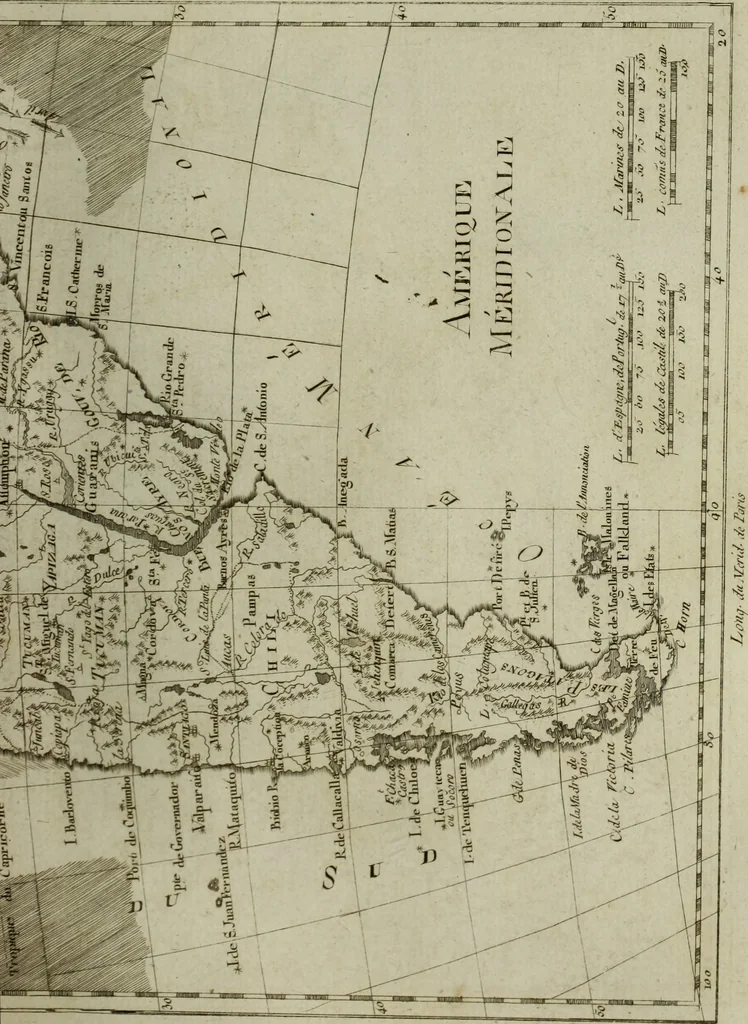 An illustration from Atlas de toutes les parties connues du globe terrestre : dressé pour l'Histoire philosophique et politique des établissemens et du commerce des Européens dans les deux Indes, 1780, leaf 150