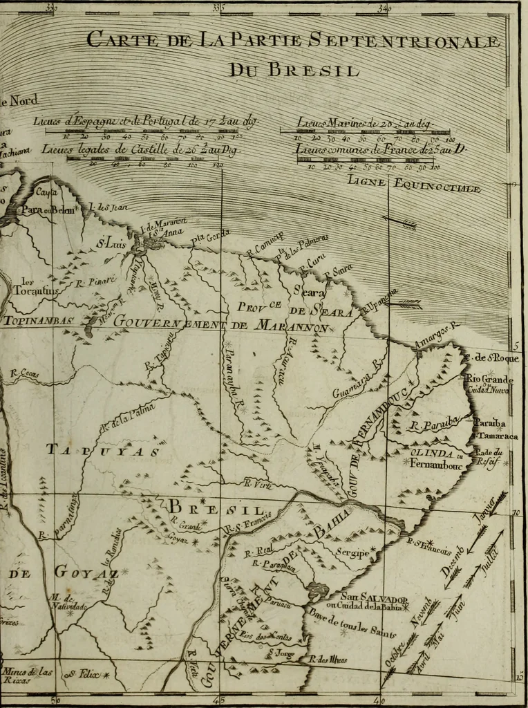 An illustration from Atlas de toutes les parties connues du globe terrestre : dressé pour l'Histoire philosophique et politique des établissemens et du commerce des Européens dans les deux Indes, 1780, leaf 174