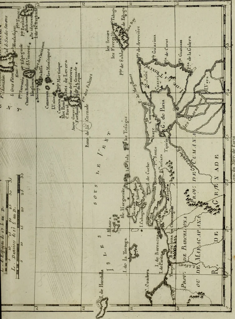 An illustration from Atlas de toutes les parties connues du globe terrestre : dressé pour l'Histoire philosophique et politique des établissemens et du commerce des Européens dans les deux Indes, 1780, leaf 178