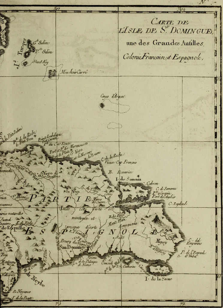 An illustration from Atlas de toutes les parties connues du globe terrestre : dressé pour l'Histoire philosophique et politique des établissemens et du commerce des Européens dans les deux Indes, 1780, leaf 182