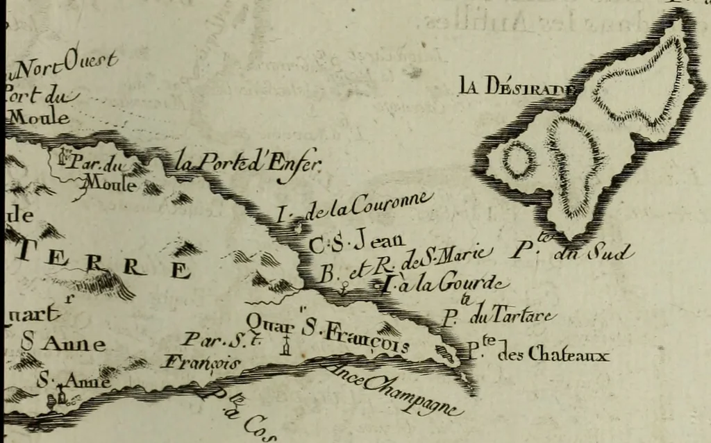An illustration from Atlas de toutes les parties connues du globe terrestre : dressé pour l'Histoire philosophique et politique des établissemens et du commerce des Européens dans les deux Indes, 1780, leaf 194