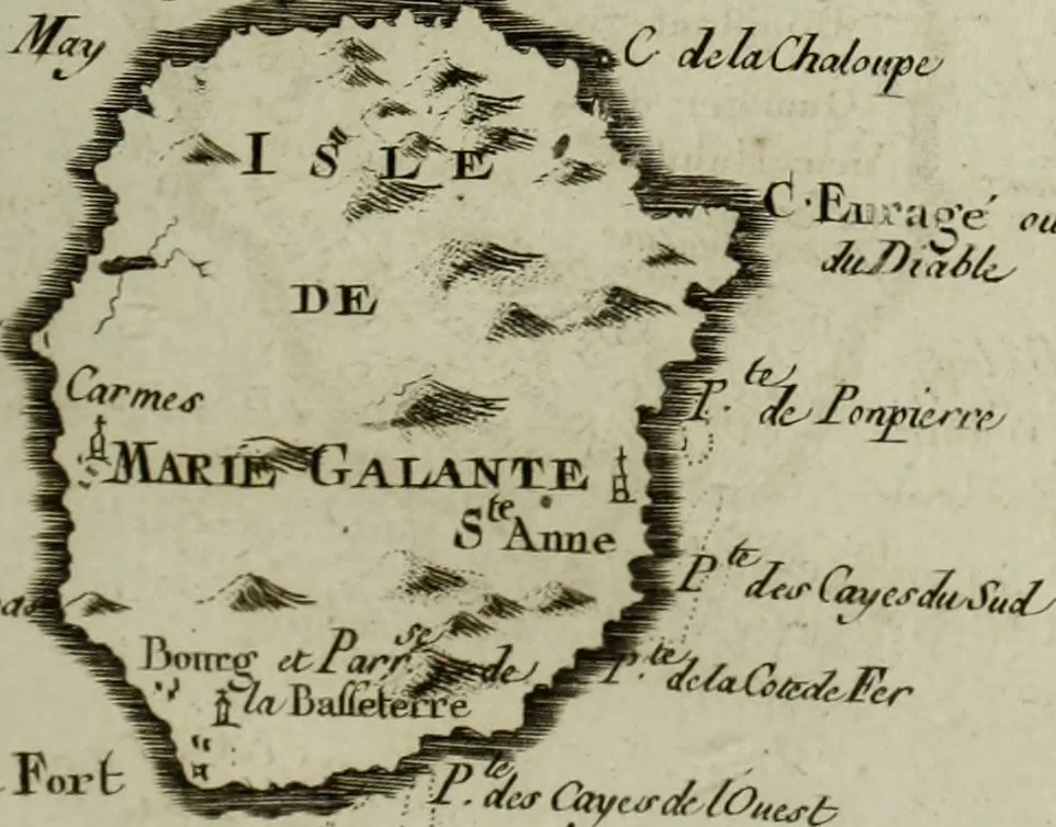 An illustration from Atlas de toutes les parties connues du globe terrestre : dressé pour l'Histoire philosophique et politique des établissemens et du commerce des Européens dans les deux Indes, 1780, leaf 194