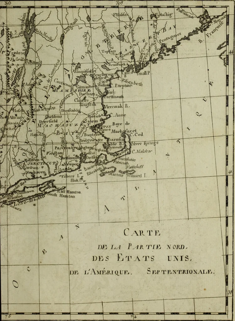An illustration from Atlas de toutes les parties connues du globe terrestre : dressé pour l'Histoire philosophique et politique des établissemens et du commerce des Européens dans les deux Indes, 1780, leaf 222