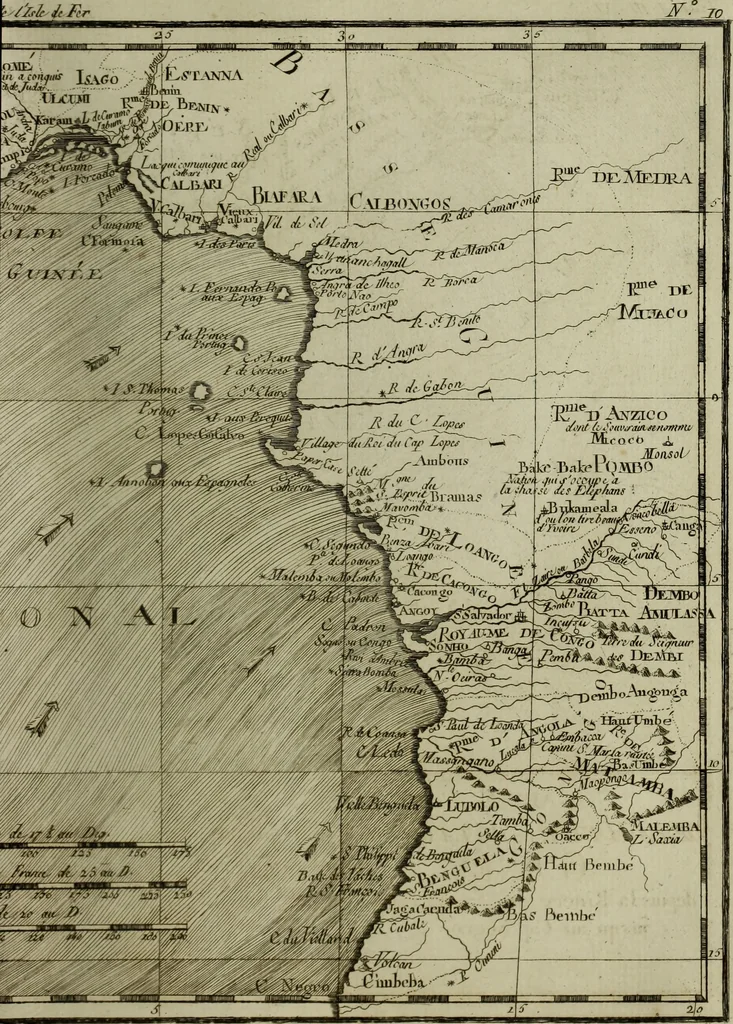 An illustration from Atlas de toutes les parties connues du globe terrestre : dressé pour l'Histoire philosophique et politique des établissemens et du commerce des Européens dans les deux Indes, 1780, leaf 70