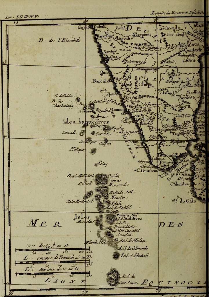 An illustration from Atlas de toutes les parties connues du globe terrestre : dressé pour l'Histoire philosophique et politique des établissemens et du commerce des Européens dans les deux Indes, 1780, leaf 81
