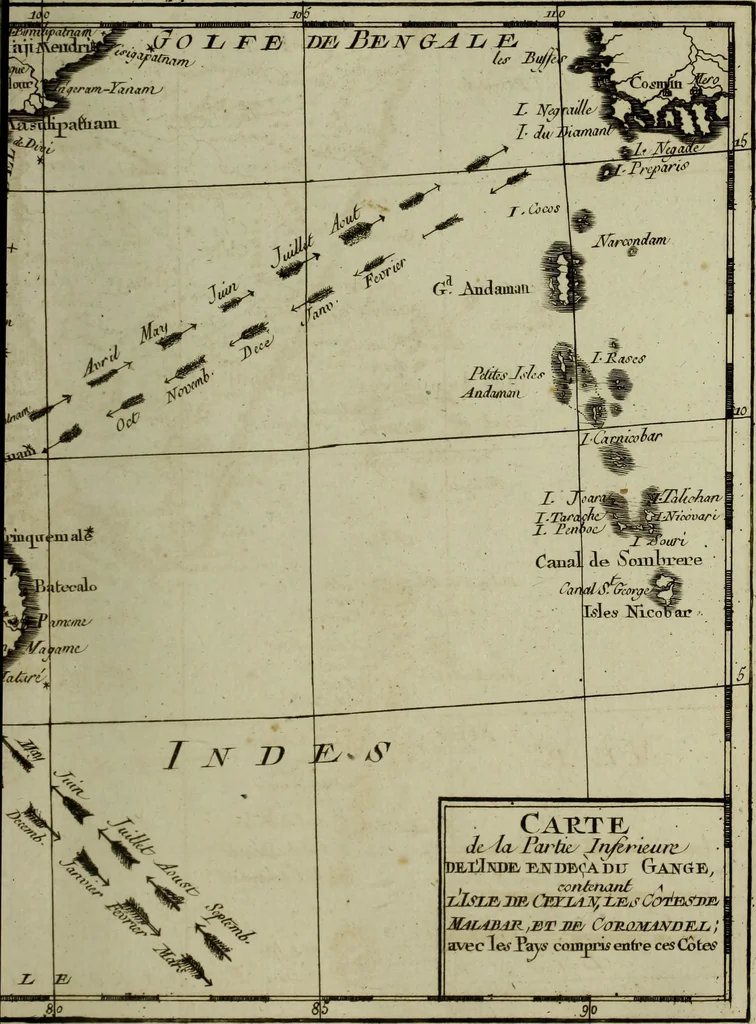 An illustration from Atlas de toutes les parties connues du globe terrestre : dressé pour l'Histoire philosophique et politique des établissemens et du commerce des Européens dans les deux Indes, 1780, leaf 82