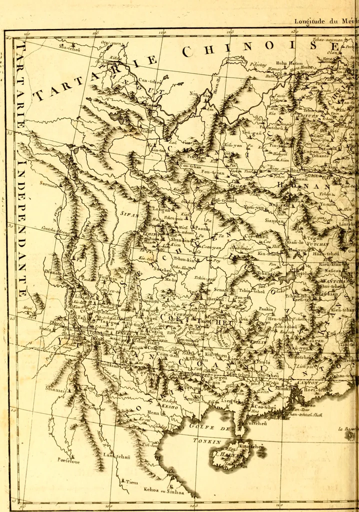 An illustration from Atlas encyclopédique : contenant la géographie ancienne, et quelques cartes sur la géographie du moyen âge, la géographie moderne, et les cartes relatives à la géographie physique, 1787, leaf 179