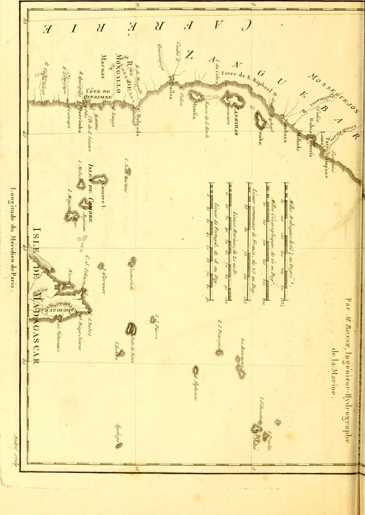 An illustration from Atlas encyclopédique : contenant la géographie ancienne, et quelques cartes sur la géographie du moyen âge, la géographie moderne, et les cartes relatives à la géographie physique, 1787, leaf 195