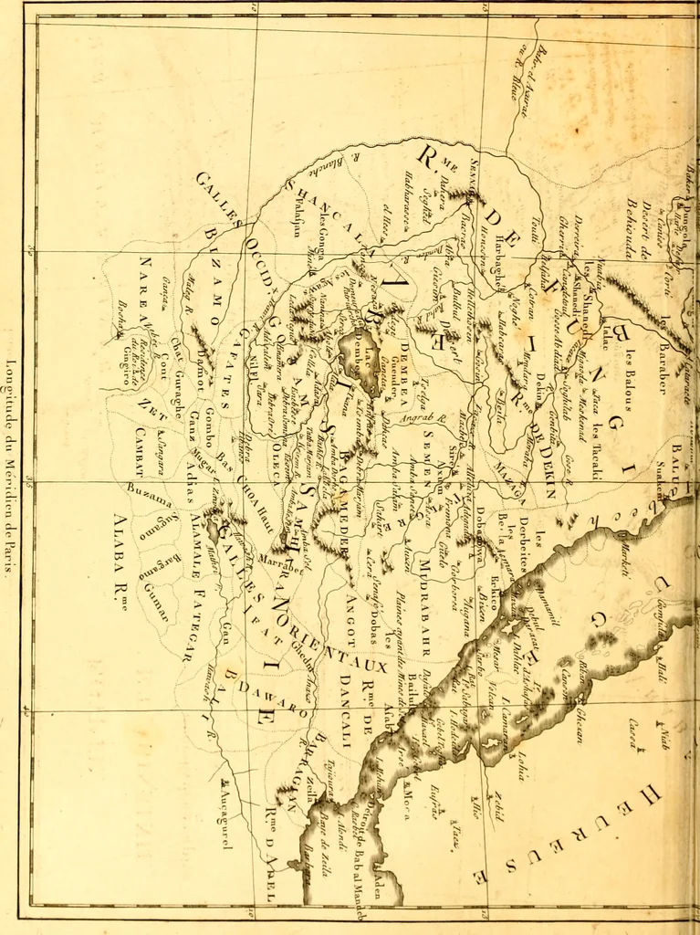 An illustration from Atlas encyclopédique : contenant la géographie ancienne, et quelques cartes sur la géographie du moyen âge, la géographie moderne, et les cartes relatives à la géographie physique, 1787, leaf 199