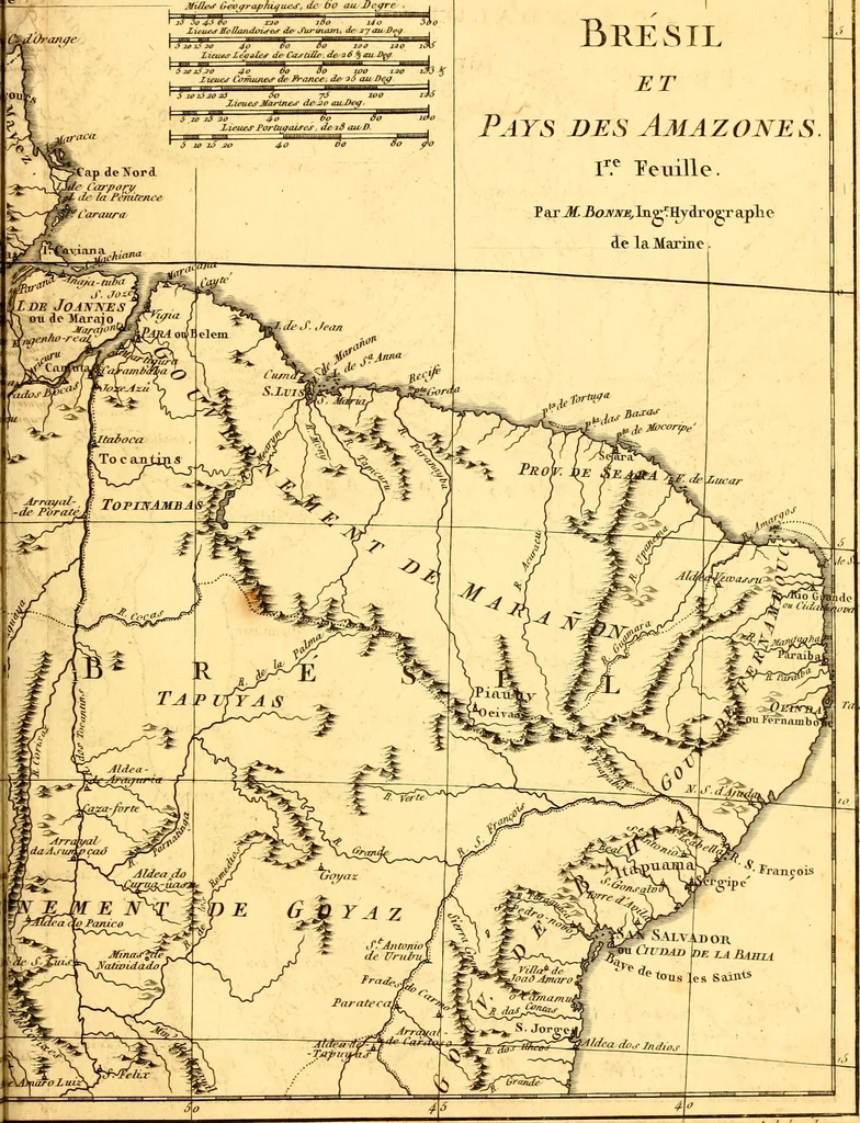 An illustration from Atlas encyclopédique : contenant la géographie ancienne, et quelques cartes sur la géographie du moyen âge, la géographie moderne, et les cartes relatives à la géographie physique, 1787, leaf 240