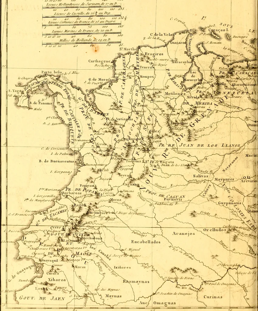 An illustration from Atlas encyclopédique : contenant la géographie ancienne, et quelques cartes sur la géographie du moyen âge, la géographie moderne, et les cartes relatives à la géographie physique, 1787, leaf 243
