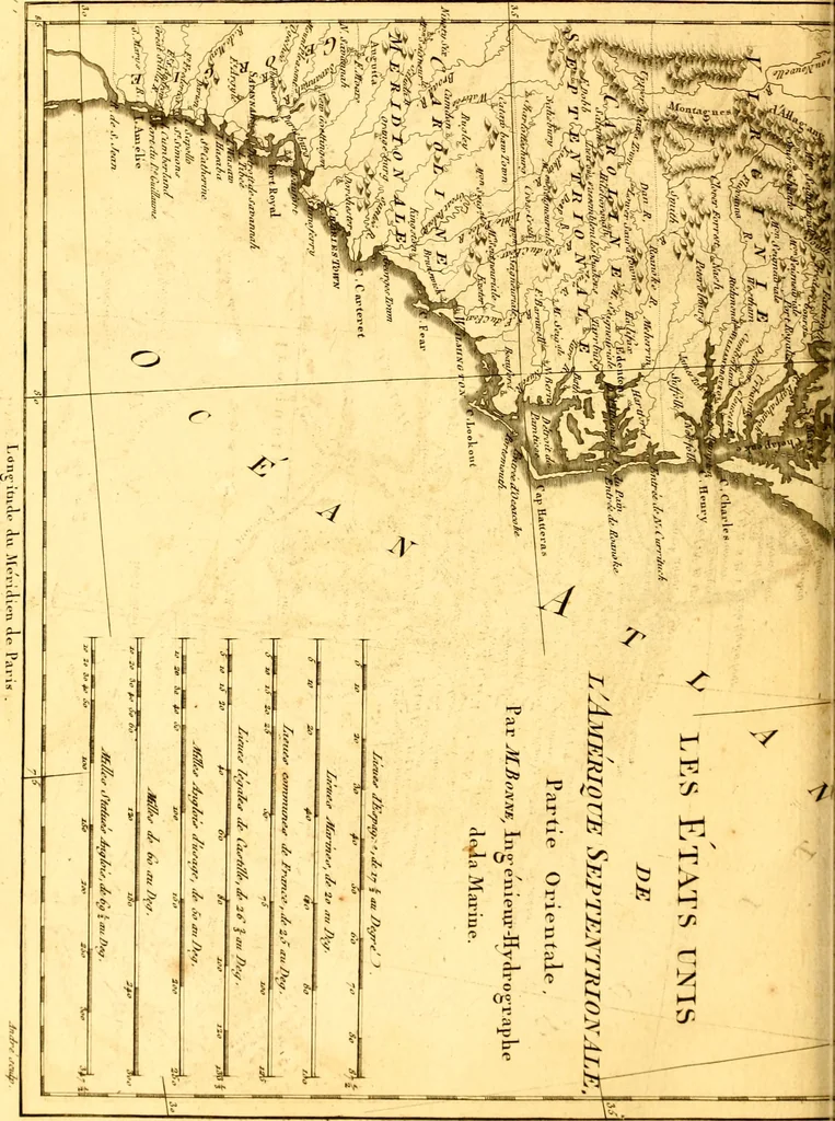An illustration from Atlas encyclopédique : contenant la géographie ancienne, et quelques cartes sur la géographie du moyen âge, la géographie moderne, et les cartes relatives à la géographie physique, 1787, leaf 275