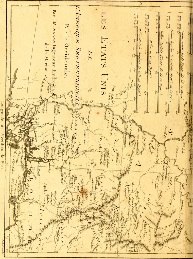 An illustration from Atlas encyclopédique : contenant la géographie ancienne, et quelques cartes sur la géographie du moyen âge, la géographie moderne, et les cartes relatives à la géographie physique, 1787, leaf 279