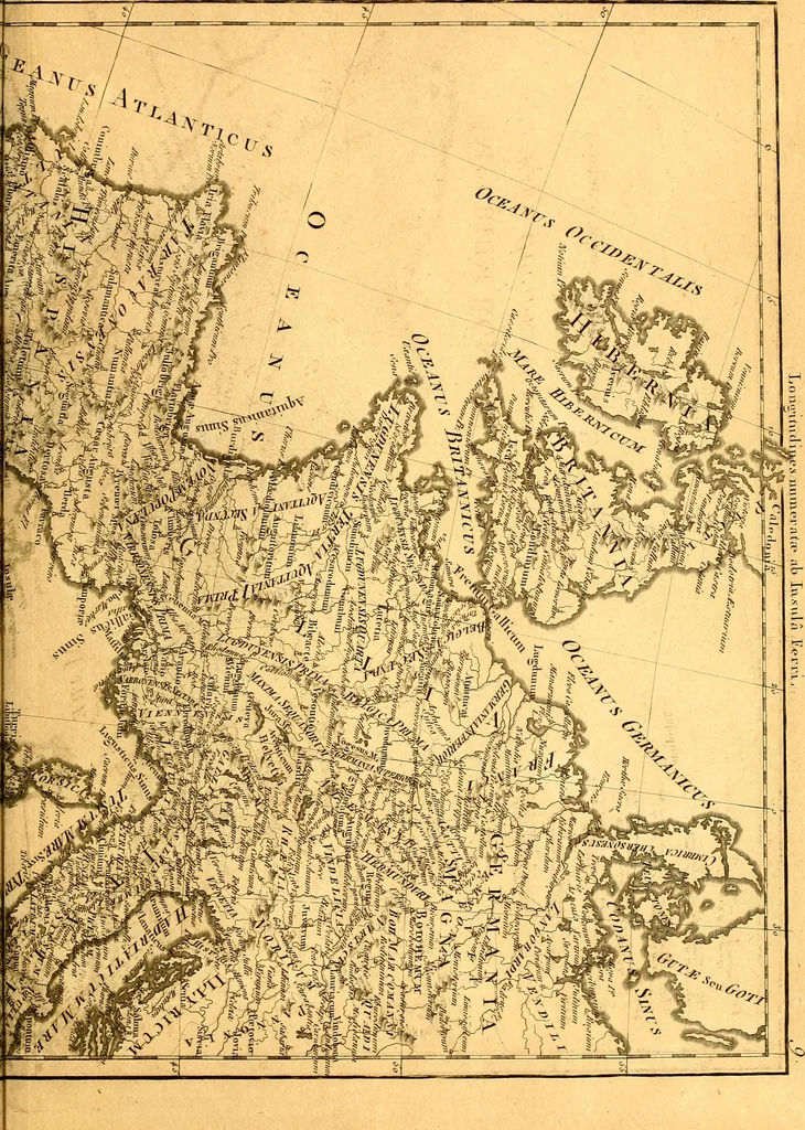 An illustration from Atlas encyclopédique : contenant la géographie ancienne, et quelques cartes sur la géographie du moyen âge, la géographie moderne, et les cartes relatives à la géographie physique, 1787, leaf 108
