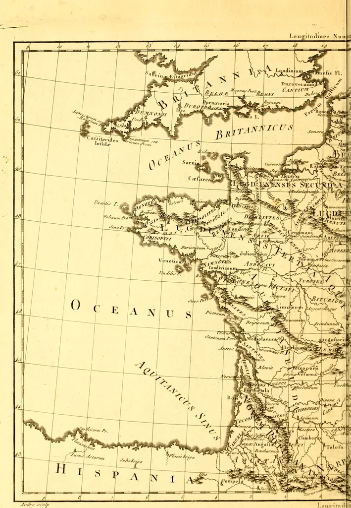 An illustration from Atlas encyclopédique : contenant la géographie ancienne, et quelques cartes sur la géographie du moyen âge, la géographie moderne, et les cartes relatives à la géographie physique, 1787, leaf 119