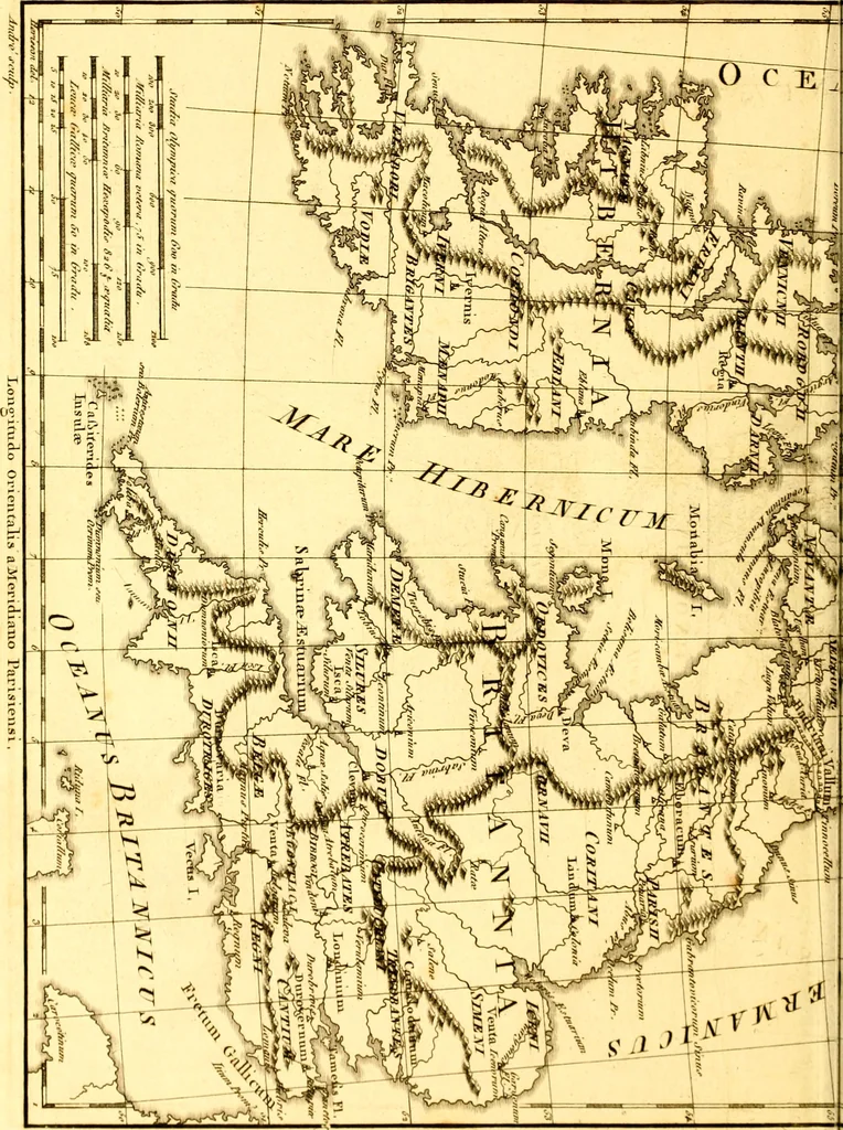 An illustration from Atlas encyclopédique : contenant la géographie ancienne, et quelques cartes sur la géographie du moyen âge, la géographie moderne, et les cartes relatives à la géographie physique, 1787, leaf 127