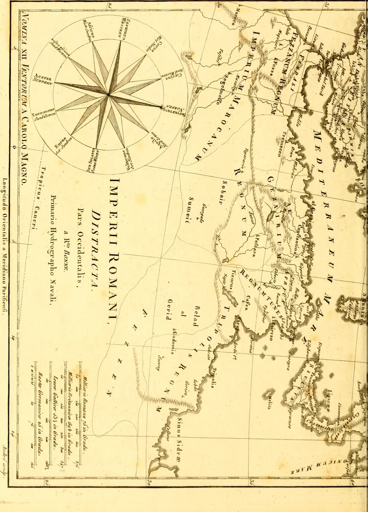 An illustration from Atlas encyclopédique : contenant la géographie ancienne, et quelques cartes sur la géographie du moyen âge, la géographie moderne, et les cartes relatives à la géographie physique, 1787, leaf 143