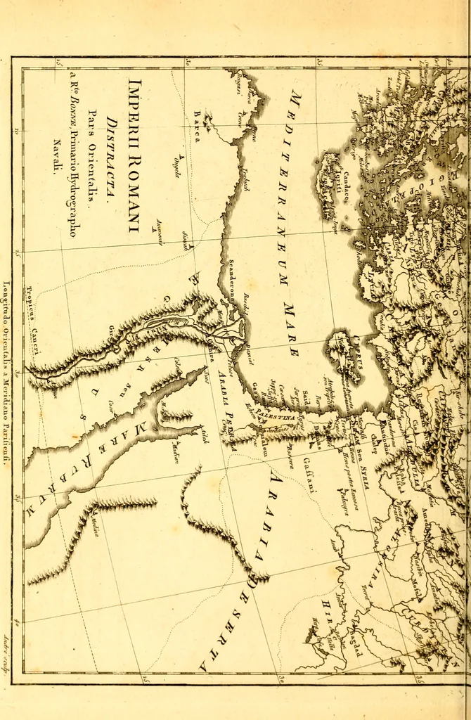 An illustration from Atlas encyclopédique : contenant la géographie ancienne, et quelques cartes sur la géographie du moyen âge, la géographie moderne, et les cartes relatives à la géographie physique, 1787, leaf 147