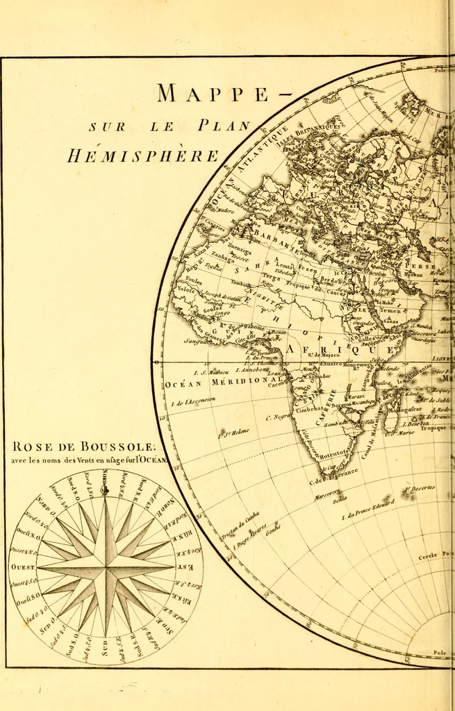 An illustration from Atlas encyclopédique : contenant la géographie ancienne, et quelques cartes sur la géographie du moyen âge, la géographie moderne, et les cartes relatives à la géographie physique, 1787, leaf 151