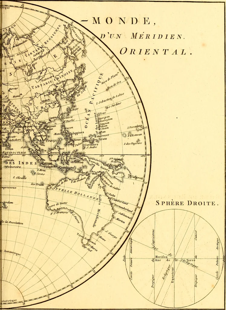 An illustration from Atlas encyclopédique : contenant la géographie ancienne, et quelques cartes sur la géographie du moyen âge, la géographie moderne, et les cartes relatives à la géographie physique, 1787, leaf 152