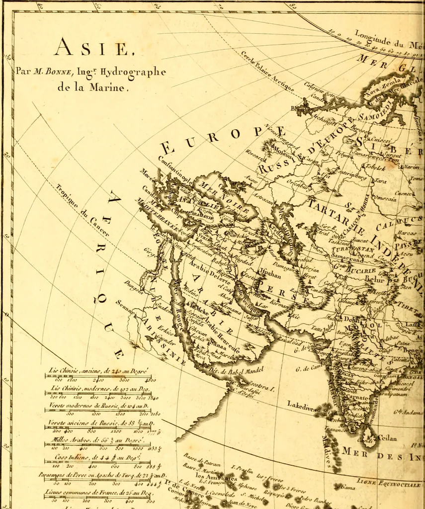 An illustration from Atlas encyclopédique : contenant la géographie ancienne, et quelques cartes sur la géographie du moyen âge, la géographie moderne, et les cartes relatives à la géographie physique, 1787, leaf 183