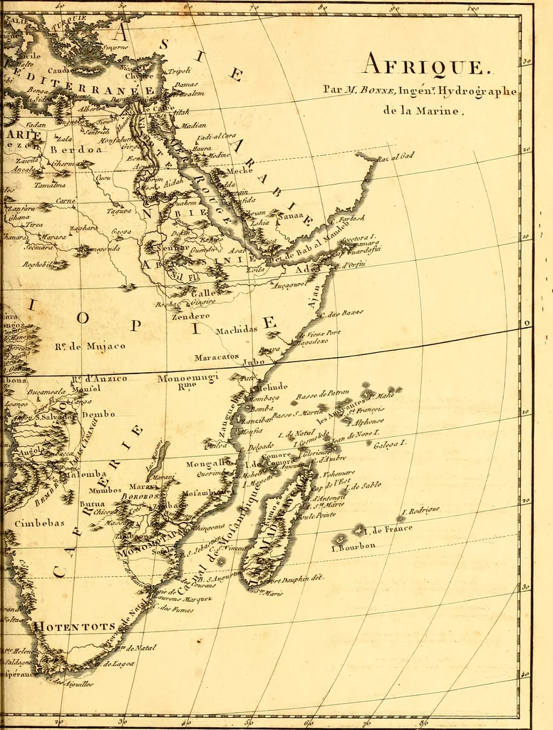 An illustration from Atlas encyclopédique : contenant la géographie ancienne, et quelques cartes sur la géographie du moyen âge, la géographie moderne, et les cartes relatives à la géographie physique, 1787, leaf 188