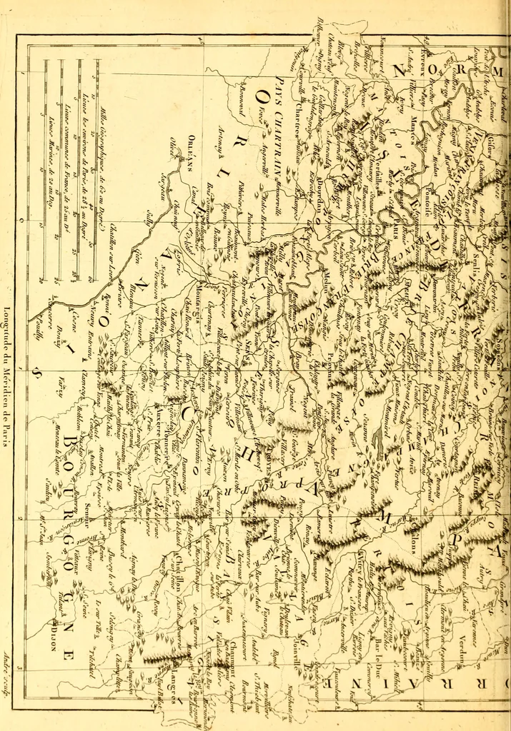 An illustration from Atlas encyclopédique : contenant la géographie ancienne, et quelques cartes sur la géographie du moyen âge, la géographie moderne, et les cartes relatives à la géographie physique, 1787, leaf 203