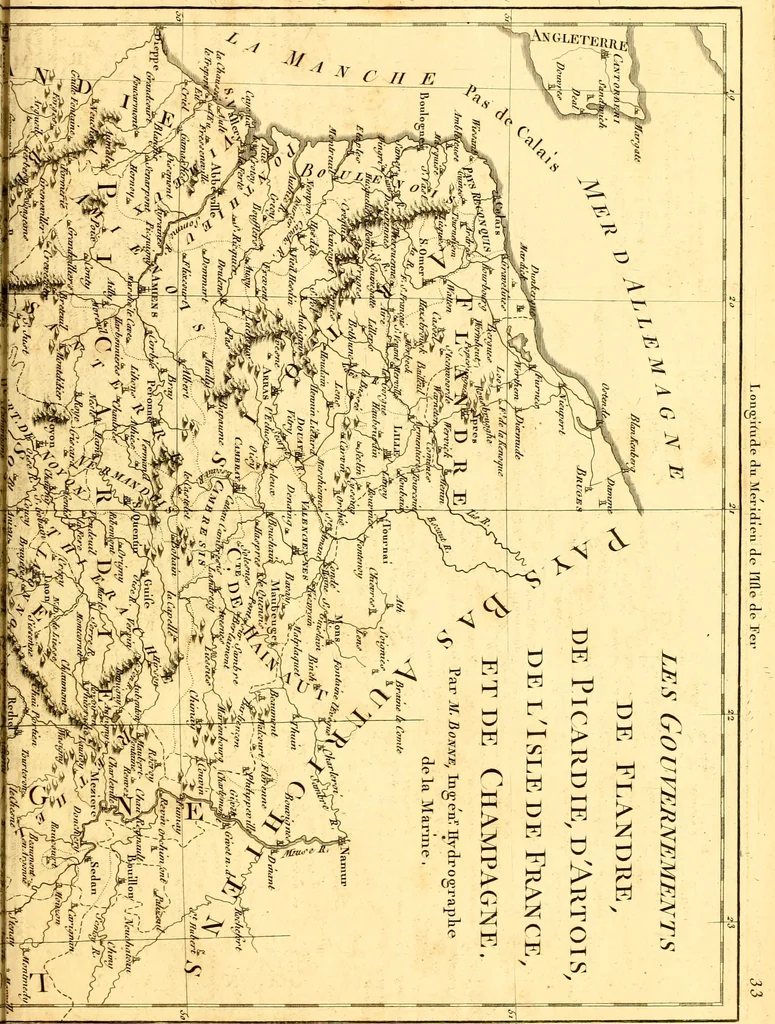 An illustration from Atlas encyclopédique : contenant la géographie ancienne, et quelques cartes sur la géographie du moyen âge, la géographie moderne, et les cartes relatives à la géographie physique, 1787, leaf 204