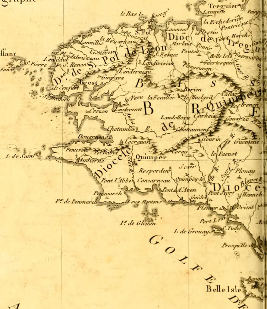 An illustration from Atlas encyclopédique : contenant la géographie ancienne, et quelques cartes sur la géographie du moyen âge, la géographie moderne, et les cartes relatives à la géographie physique, 1787, leaf 215