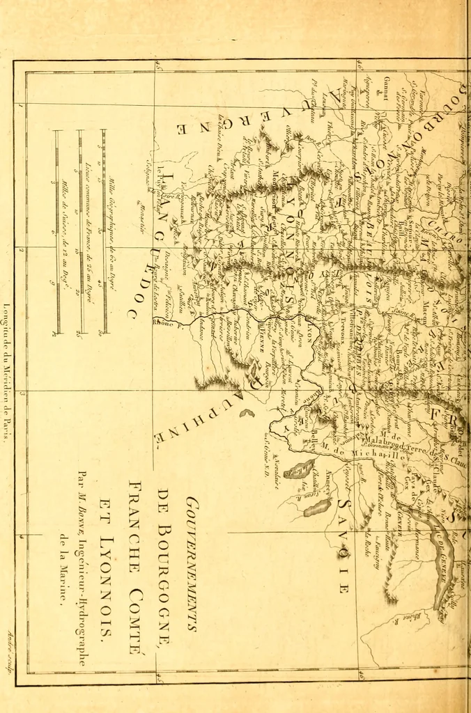 An illustration from Atlas encyclopédique : contenant la géographie ancienne, et quelques cartes sur la géographie du moyen âge, la géographie moderne, et les cartes relatives à la géographie physique, 1787, leaf 223