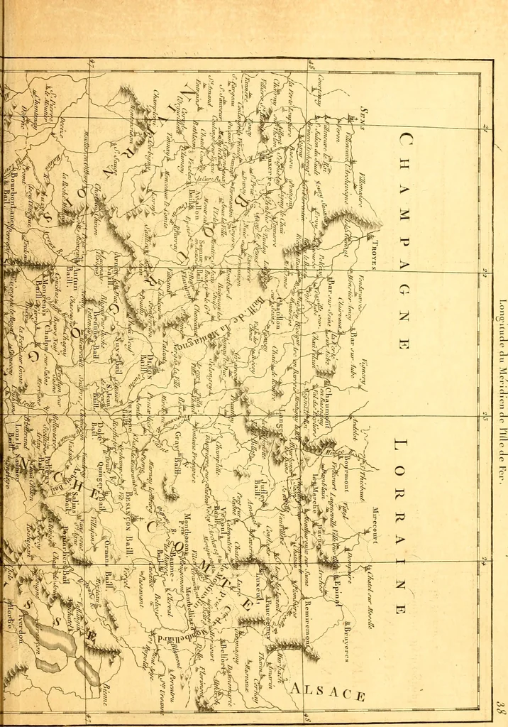 An illustration from Atlas encyclopédique : contenant la géographie ancienne, et quelques cartes sur la géographie du moyen âge, la géographie moderne, et les cartes relatives à la géographie physique, 1787, leaf 224