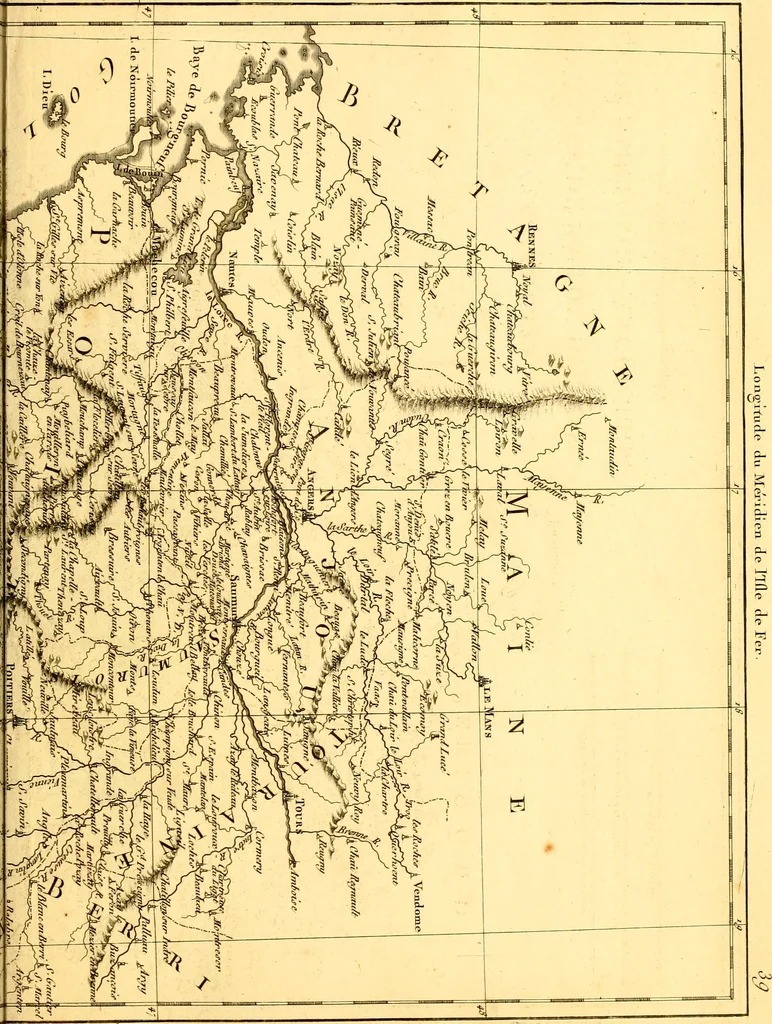 An illustration from Atlas encyclopédique : contenant la géographie ancienne, et quelques cartes sur la géographie du moyen âge, la géographie moderne, et les cartes relatives à la géographie physique, 1787, leaf 228