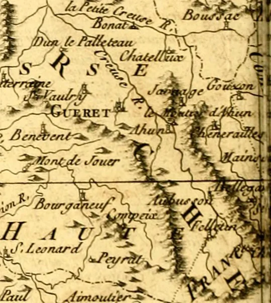 An illustration from Atlas encyclopédique : contenant la géographie ancienne, et quelques cartes sur la géographie du moyen âge, la géographie moderne, et les cartes relatives à la géographie physique, 1787, leaf 231