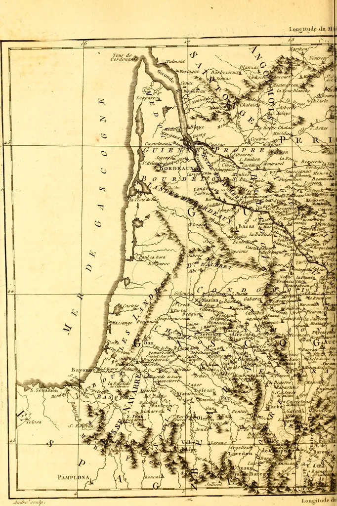 An illustration from Atlas encyclopédique : contenant la géographie ancienne, et quelques cartes sur la géographie du moyen âge, la géographie moderne, et les cartes relatives à la géographie physique, 1787, leaf 235