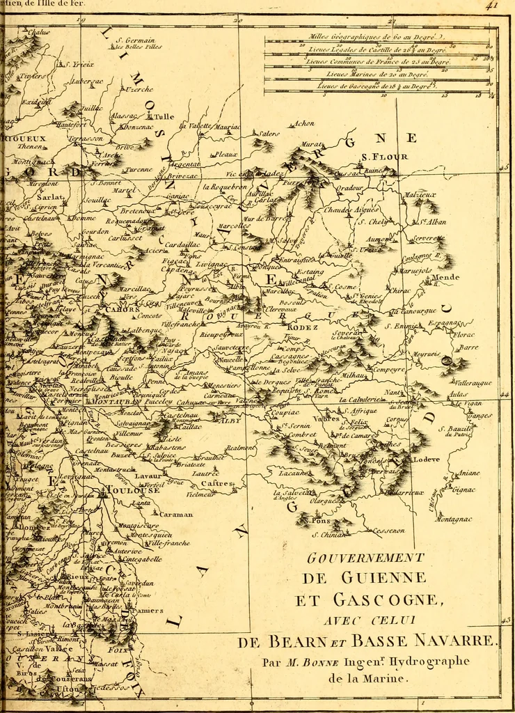 An illustration from Atlas encyclopédique : contenant la géographie ancienne, et quelques cartes sur la géographie du moyen âge, la géographie moderne, et les cartes relatives à la géographie physique, 1787, leaf 236