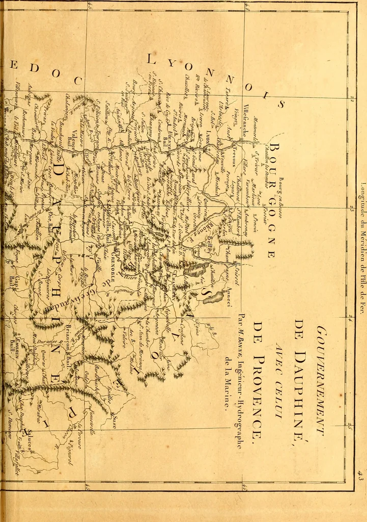 An illustration from Atlas encyclopédique : contenant la géographie ancienne, et quelques cartes sur la géographie du moyen âge, la géographie moderne, et les cartes relatives à la géographie physique, 1787, leaf 244