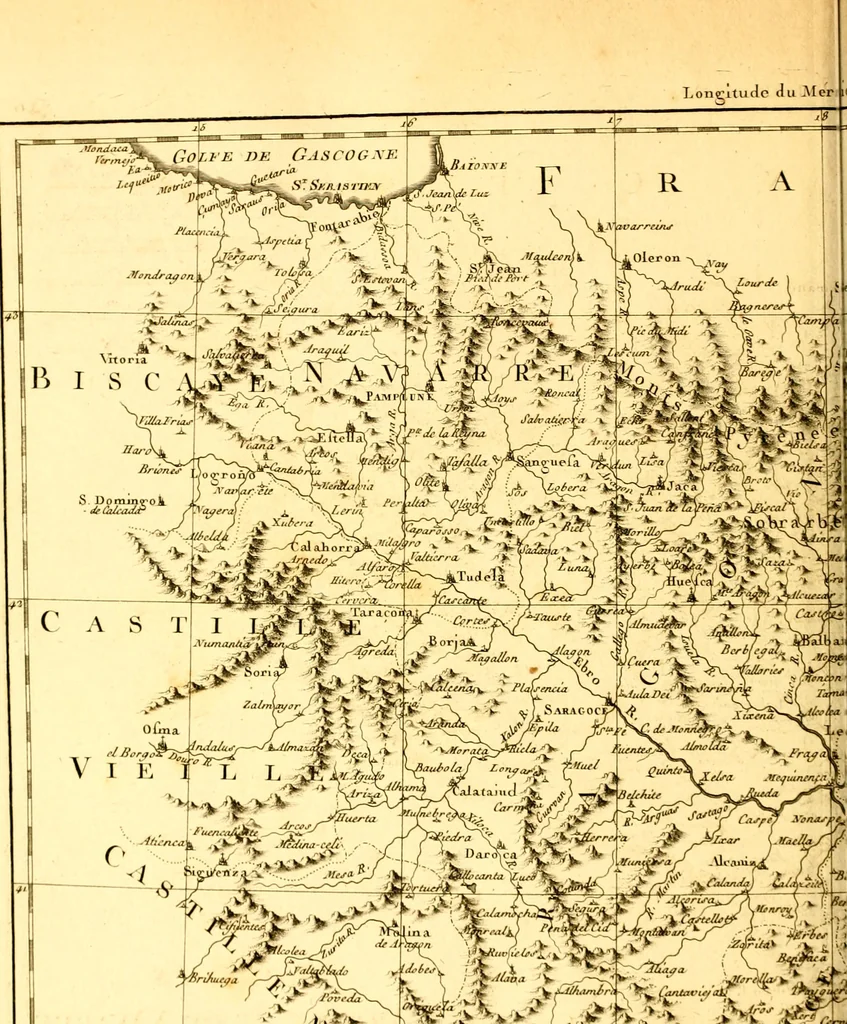 An illustration from Atlas encyclopédique : contenant la géographie ancienne, et quelques cartes sur la géographie du moyen âge, la géographie moderne, et les cartes relatives à la géographie physique, 1787, leaf 255