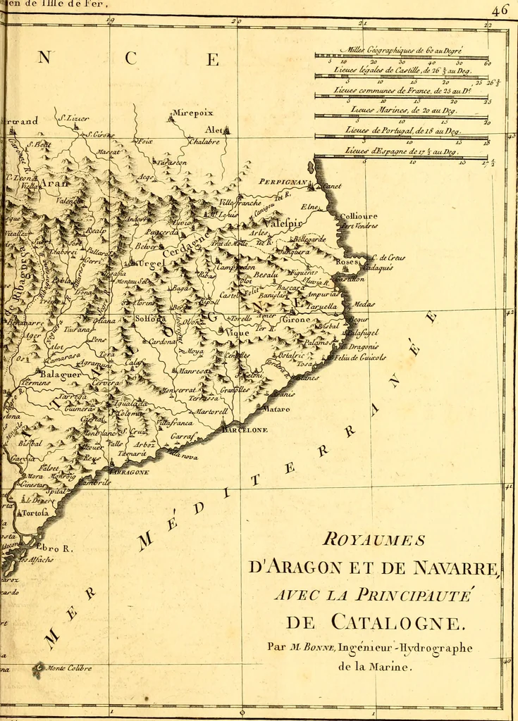 An illustration from Atlas encyclopédique : contenant la géographie ancienne, et quelques cartes sur la géographie du moyen âge, la géographie moderne, et les cartes relatives à la géographie physique, 1787, leaf 256