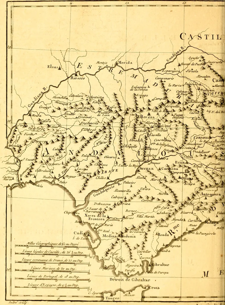 An illustration from Atlas encyclopédique : contenant la géographie ancienne, et quelques cartes sur la géographie du moyen âge, la géographie moderne, et les cartes relatives à la géographie physique, 1787, leaf 267