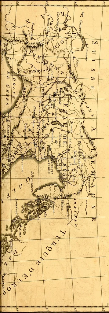 An illustration from Atlas encyclopédique : contenant la géographie ancienne, et quelques cartes sur la géographie du moyen âge, la géographie moderne, et les cartes relatives à la géographie physique, 1787, leaf 276
