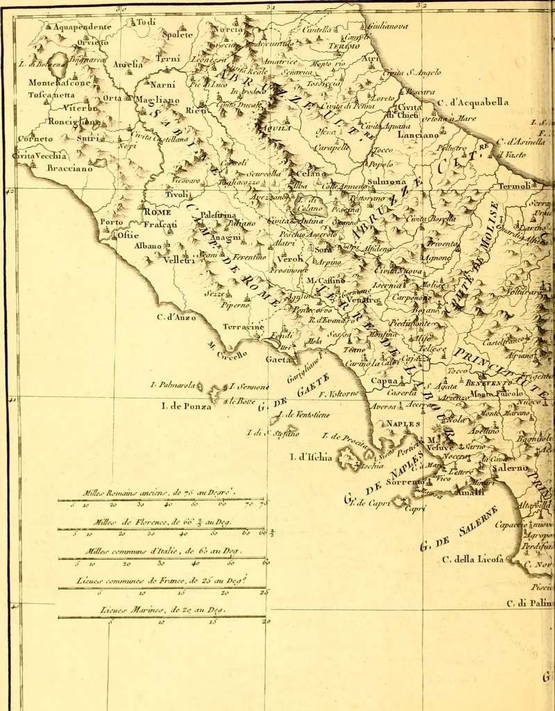 An illustration from Atlas encyclopédique : contenant la géographie ancienne, et quelques cartes sur la géographie du moyen âge, la géographie moderne, et les cartes relatives à la géographie physique, 1787, leaf 283