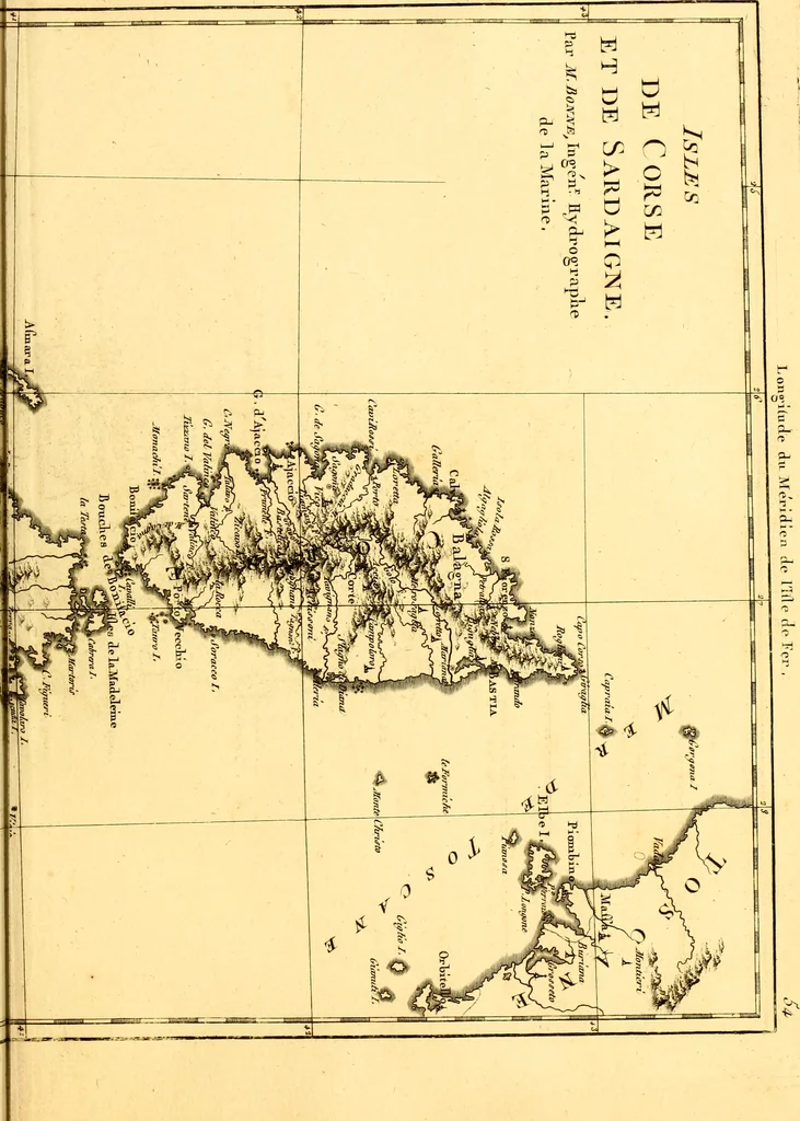 An illustration from Atlas encyclopédique : contenant la géographie ancienne, et quelques cartes sur la géographie du moyen âge, la géographie moderne, et les cartes relatives à la géographie physique, 1787, leaf 288